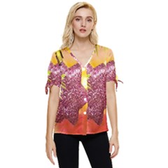 Christmas Decoration 5 Bow Sleeve Button Up Top by artworkshop