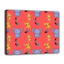 Elephant Cartoon Animal Monkey Canvas 14  x 11  (Stretched) View1