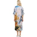 Eiffel Tower Landmark Architecture  Artistic Double Cuff Midi Dress View4