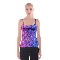 Abstract Triangle Tile Mosaic Pattern Spaghetti Strap Top by danenraven