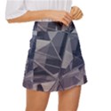 Background Abstract Minimal Mini Front Wrap Skirt View3