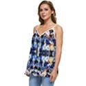 Cobalt symmetry Casual Spaghetti Strap Chiffon Top View2