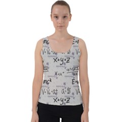 Pattern Wallpaper Math Formula Albert Einstein Velvet Tank Top by danenraven