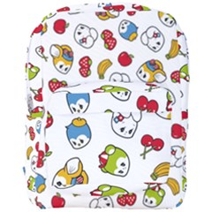 Illustration Vector Fruit Animal Cartoon Pattern Full Print Backpack by Wegoenart