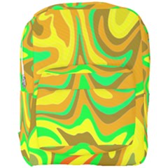 Groovy Wavy Pattern Colorful Pattern Full Print Backpack by Wegoenart