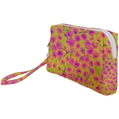 Cherries Fruit Food Neon Texture Fluorescent Wristlet Pouch Bag (small) by Wegoenart