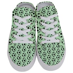 Pattern Ball Soccer Background Half Slippers by Wegoenart