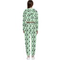 Pattern Ball Soccer Background Cropped Zip Up Lounge Set View2