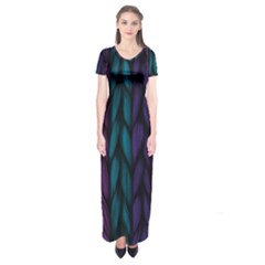 Background Short Sleeve Maxi Dress by nateshop