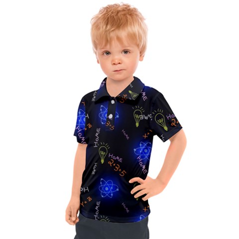 Formula Background Pattern Texture Design Kids  Polo Tee by Ravend
