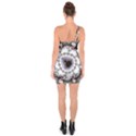 Mandelbrot Fractal Background Template Circle One Soulder Bodycon Dress View2