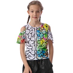 Brain Mind Psychology Idea Drawing Kids  Butterfly Cutout Tee by Wegoenart
