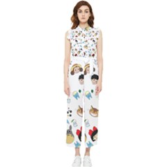 My Neighbor Totoro Cartoon Women s Frill Top Chiffon Jumpsuit by danenraven