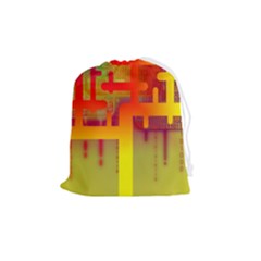 Code Binary System Drawstring Pouch (medium) by Wegoenart