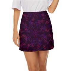 Art Pattern Design Wallpaper Background Cartoon Mini Front Wrap Skirt by danenraven