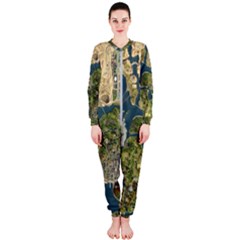 Map Illustration Grand Theft Auto Onepiece Jumpsuit (ladies) by danenraven