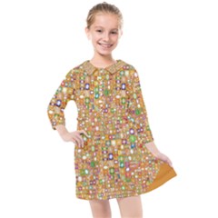 Calendar -1 Kids  Quarter Sleeve Shirt Dress by nateshop