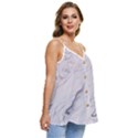 Marble Background Marble Pattern Casual Spaghetti Strap Chiffon Top View3