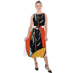 Halloween Midi Tie-back Chiffon Dress by Sparkle