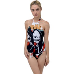 Halloween Go With The Flow One Piece Swimsuit by Sparkle