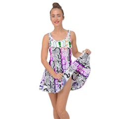 Anatomy Brain Head Medical Psychedelic  Skull Inside Out Casual Dress by danenraven