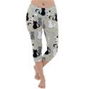 Cute-cat-seamless-pattern Lightweight Velour Capri Yoga Leggings View1