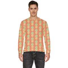 Pineapple Orange Pastel Men s Fleece Sweatshirt by ConteMonfrey