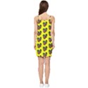 Yellow Background Pineapples Summer Tie Front Dress View2
