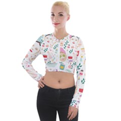 Skincare Night Long Sleeve Cropped Velvet Jacket by ConteMonfrey