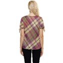 Beetle Juice Plaids  Bow Sleeve Button Up Top View4