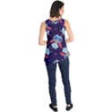 Owl Pattern Background Sleeveless Tunic View2