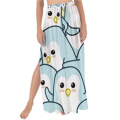 Penguin Pattern Maxi Chiffon Tie-up Sarong by Wegoenart