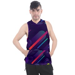 Colorful-abstract-background Men s Sleeveless Hoodie by Wegoenart