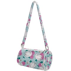 Classy Swan Pattern Mini Cylinder Bag by Wegoenart