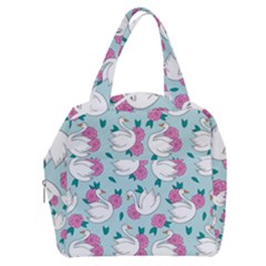 Classy Swan Pattern Boxy Hand Bag by Wegoenart
