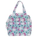 Classy swan pattern Boxy Hand Bag View1