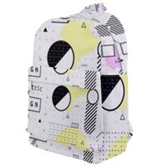 Graphic-design-geometric-background Classic Backpack by Wegoenart