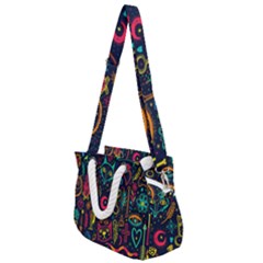 Sketch-graphic-illustration Rope Handles Shoulder Strap Bag by Wegoenart