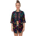 Sketch-graphic-illustration Open Front Chiffon Kimono View1
