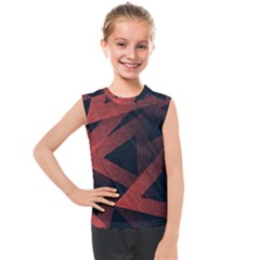 Stippled-seamless-pattern-abstract Kids  Mesh Tank Top by Wegoenart