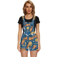 Missile Pattern Short Overalls by Wegoenart