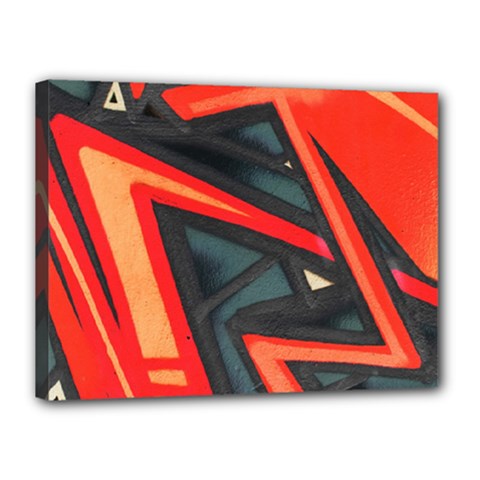 Graffiti Detail Wallpaper Texture Background Canvas 16  X 12  (stretched) by Wegoenart