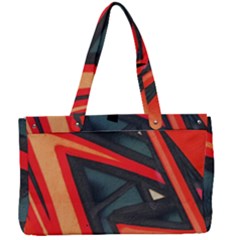 Graffiti Detail Wallpaper Texture Background Canvas Work Bag by Wegoenart
