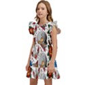 Full Color Flash Tattoo Patterns Kids  Winged Sleeve Dress View2