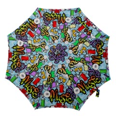 Graffiti Characters Seamless Patterns Hook Handle Umbrellas (large) by Wegoenart