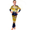 Background Abstract Horizon Kid s Satin Long Sleeve Pajamas Set View1