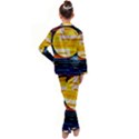 Background Abstract Horizon Kid s Satin Long Sleeve Pajamas Set View2