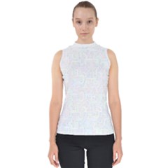 Computer Cyber Circuitry Circuits Electronic Mock Neck Shell Top by Jancukart