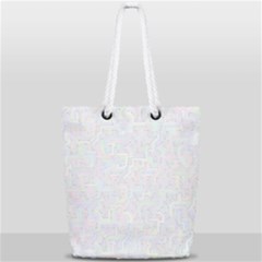 Computer Cyber Circuitry Circuits Electronic Full Print Rope Handle Tote (small) by Jancukart