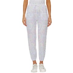 Computer Cyber Circuitry Circuits Electronic Cropped Drawstring Pants by Jancukart